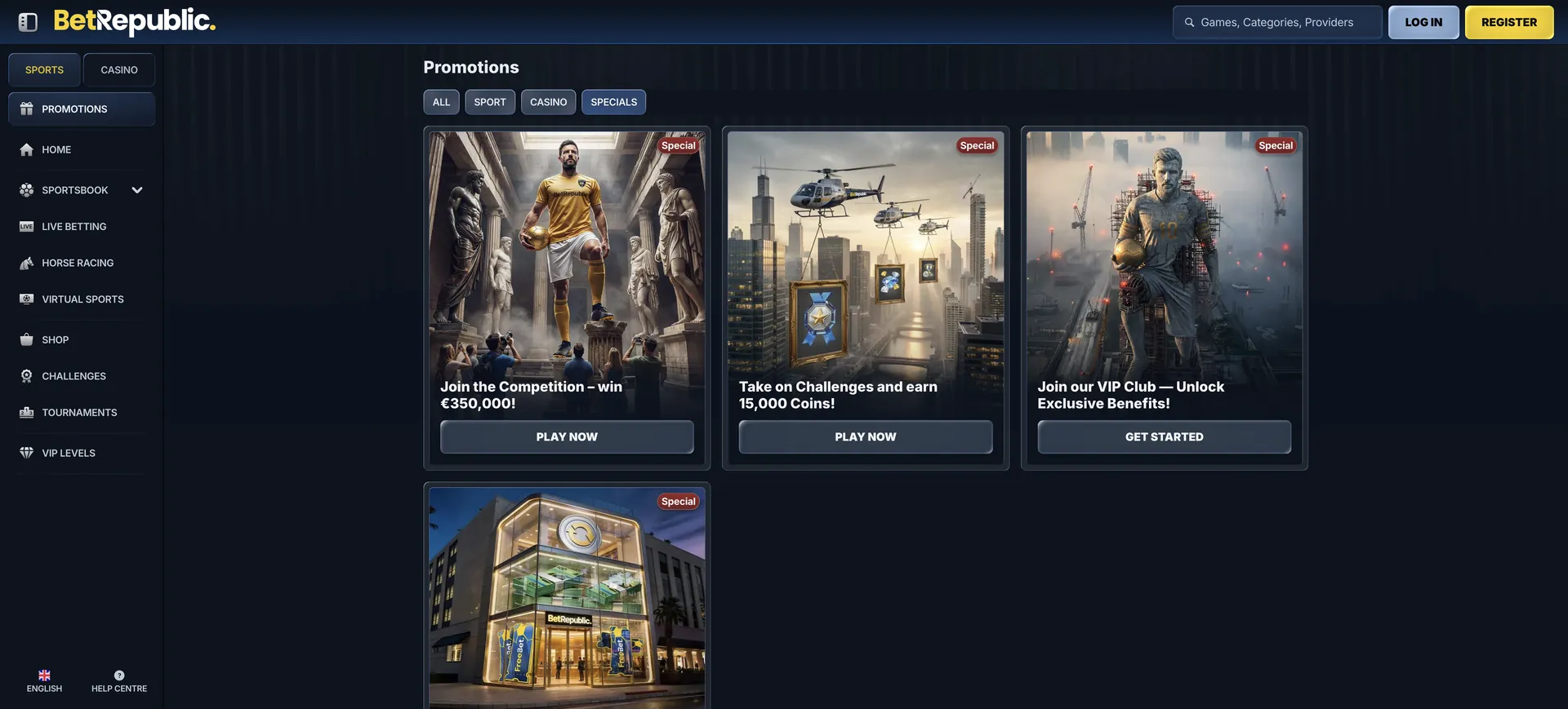 2 De Aktionen Special Betrepublic Live-Casino: 2 De Aktionen Special