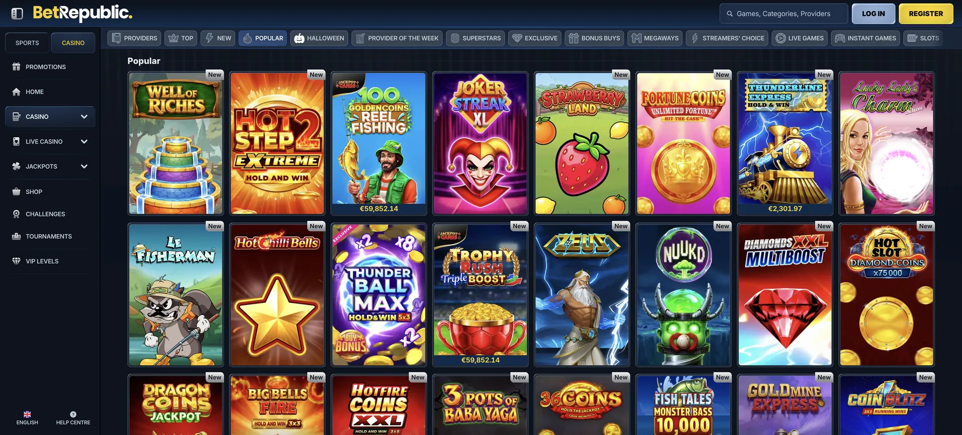 Betrepublic Casino Anmeldung: 2 De Popular